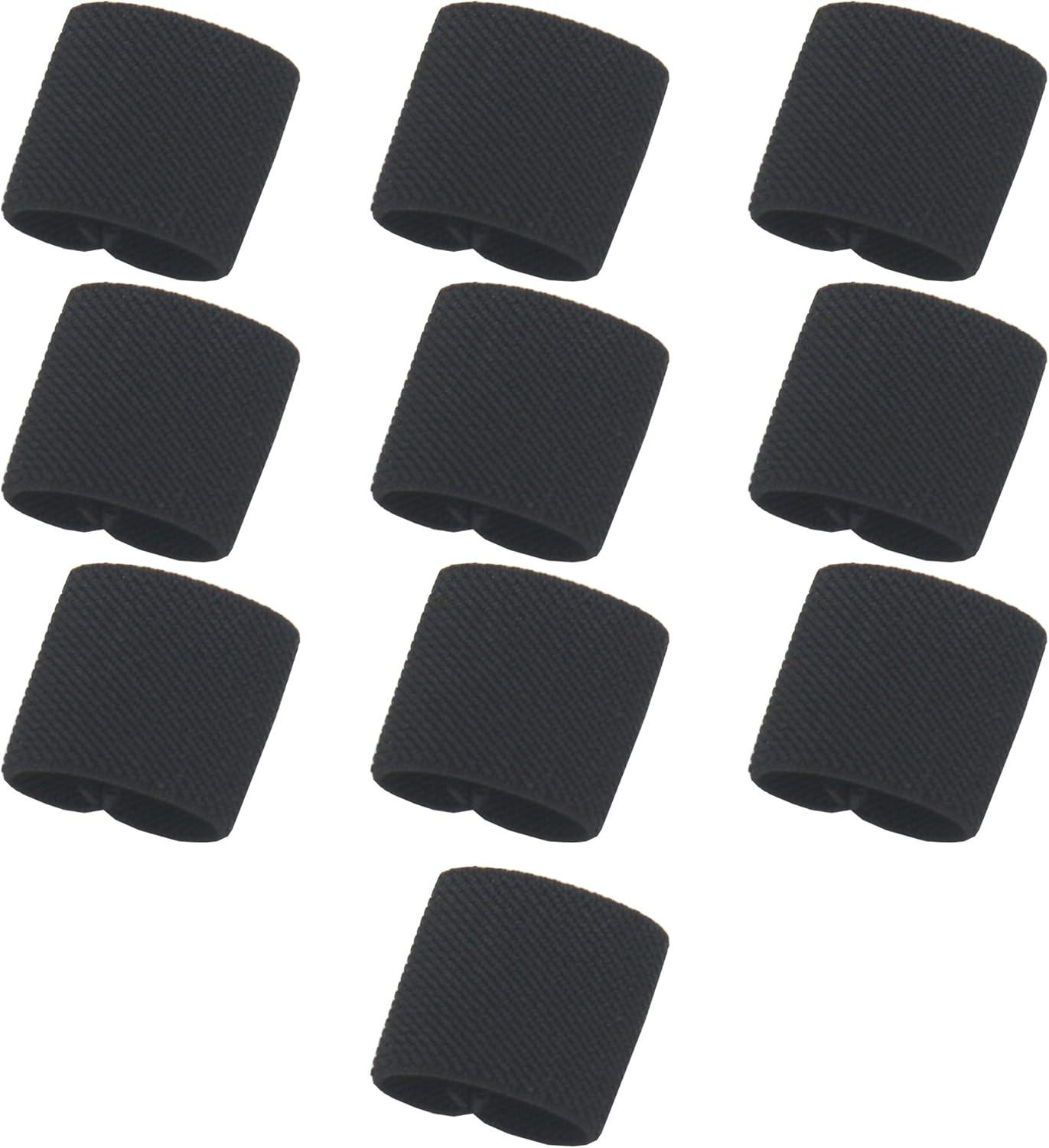 YYST Tactical Elastic Web Belt Loop keeper (Black) 10/PK for 1'' wide Belt
