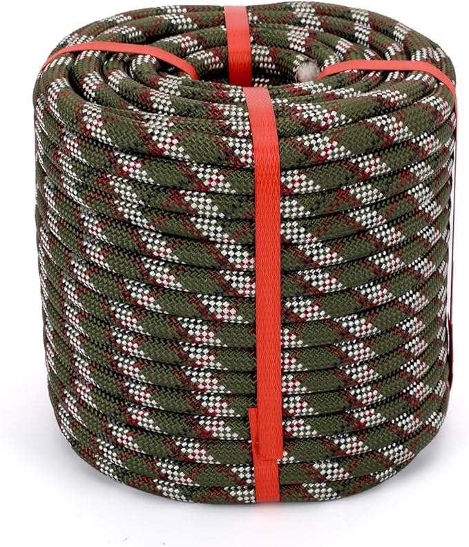 Arborist Rope Climbing Rope 48 Strands Tree Rope 1/2 Inch for Climbing Tree Swing Pulling Sailing