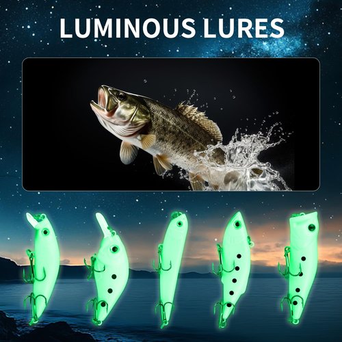 TSKS 150pcs/set Fishing Artificial Lures Kit Mixed with Front Diving Fin Minnow Surface Popper Crank Baits Pencil VIB with Hook and Soft Lures Accessories for Saltwater Freshwater Trout Bass Tackle
