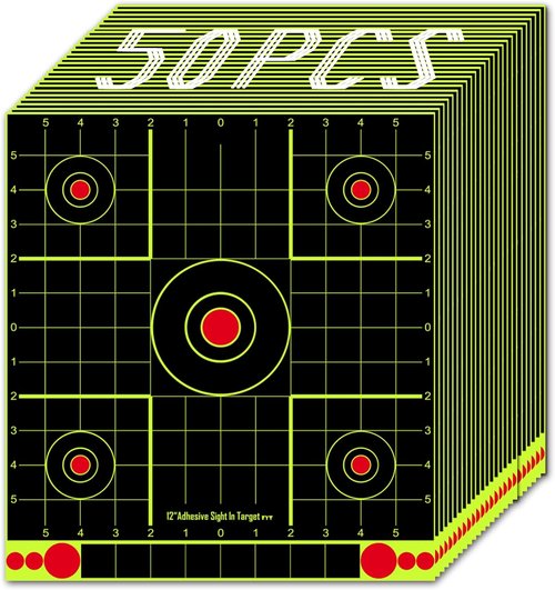 ATFLBOX 12x12 inch Splatter Paper Targets and Adhesive Target Papers.Shooting Outdoor and Indoor. Rective Shooting Targets for Air Gun - Rifle - Pistol - Airsoft - Air Rifle