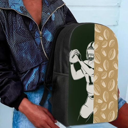 Coloranimal Boys Girls Backpack Knapsack Soccer Printed Travel Hunting Daypack