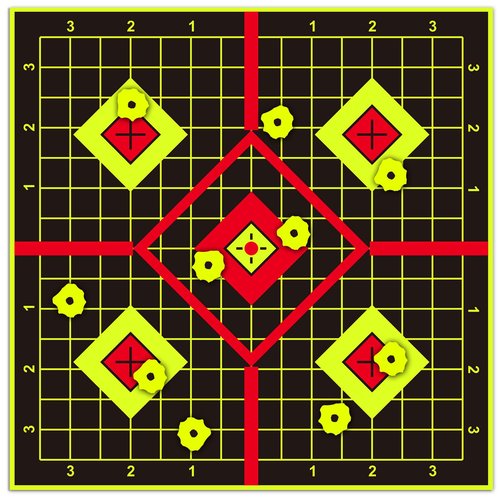 LikeLety 25 Pack 8x8 Inch Splatter Adhesive Targets Stickers for Outdoor Indoor Shooting Practice