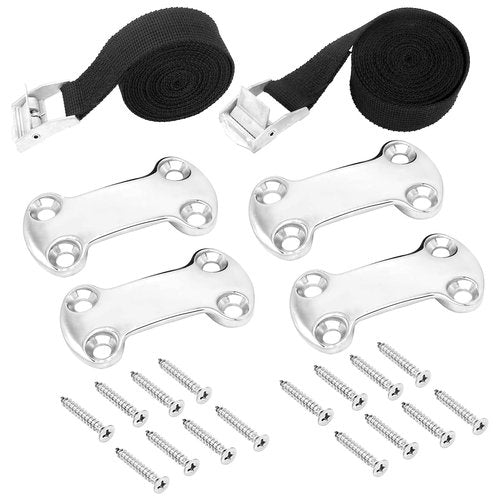 Universal Cooler Tie-Down Strap Kit - Cam Buckle Lashing Straps Compatible with YETI & RTIC Coolers