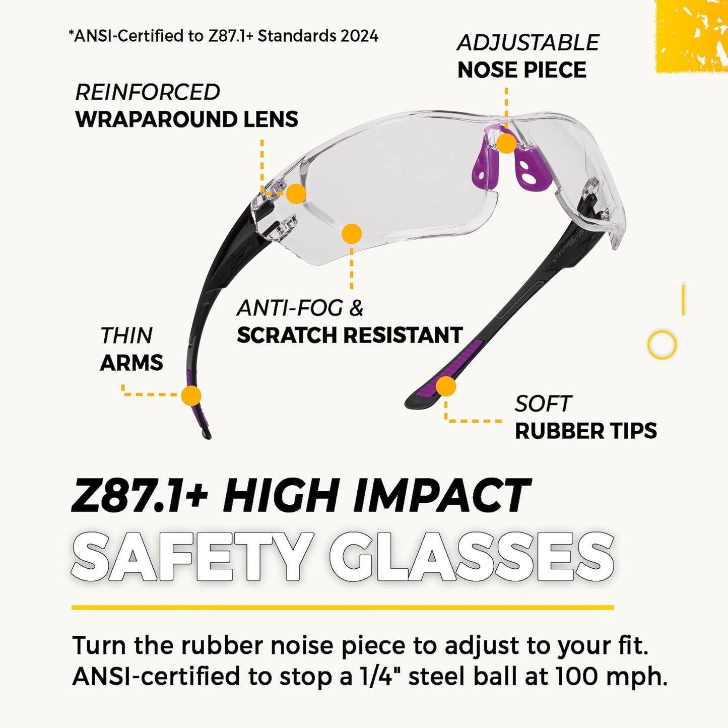 TradeSmart High-Performance Earmuffs for Shooting Range & Shooting Eye Protection Glasses + Firearm Confidence Course
