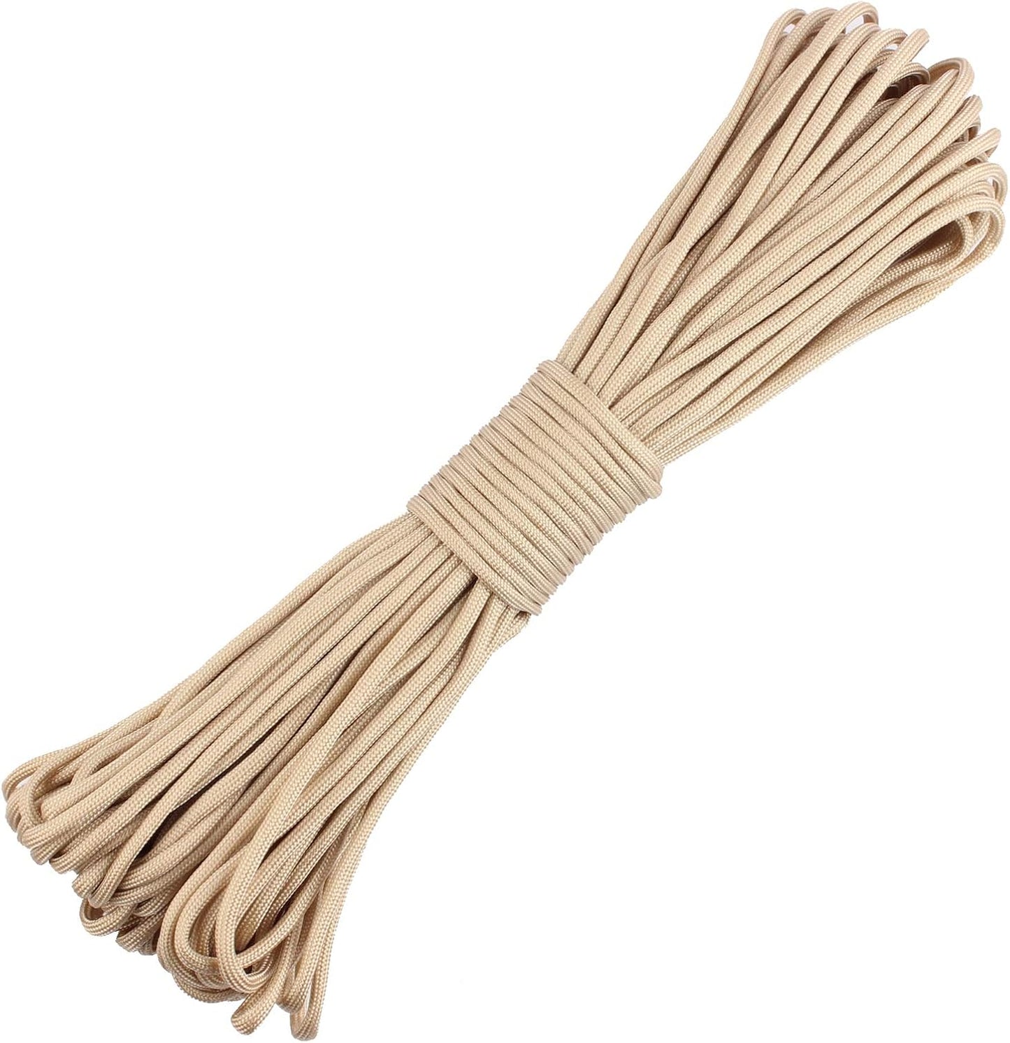 Paracord 9 Core 550 Parachute Cord Camping Rope 100FT (Black, 100feet)