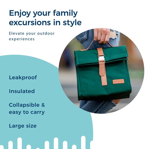 Lunch Cooler Bag Dark Green