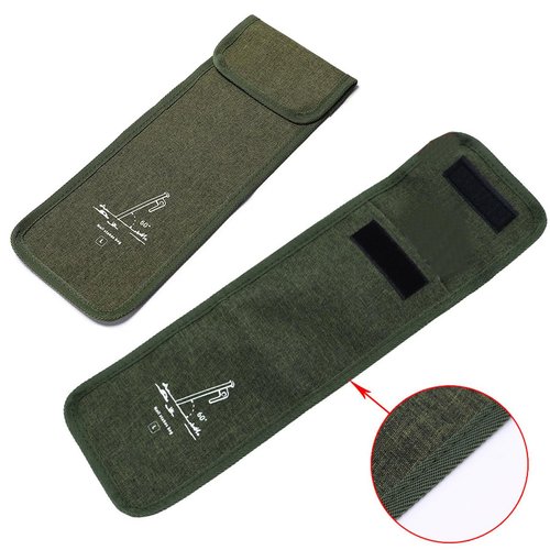 DraCra 2 Pack Tent Stakes Bag Camping Spikes Pegs Storage Organizer Sleeve Holder Protector Pouch Pocket for 8''-12'' Steel Nails Stake Ground Anchors Hammer Tents Camp Canopy Outdoor Hiking