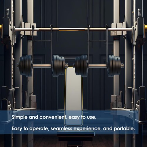QKOQKO Dumbbell Spotter Hooks, 2-Pack Upgraded 250 lbs Heavy Duty Rack Attachments for Bench Press, Chest & Shoulder Workouts, Safety Hangers with Wrist Straps