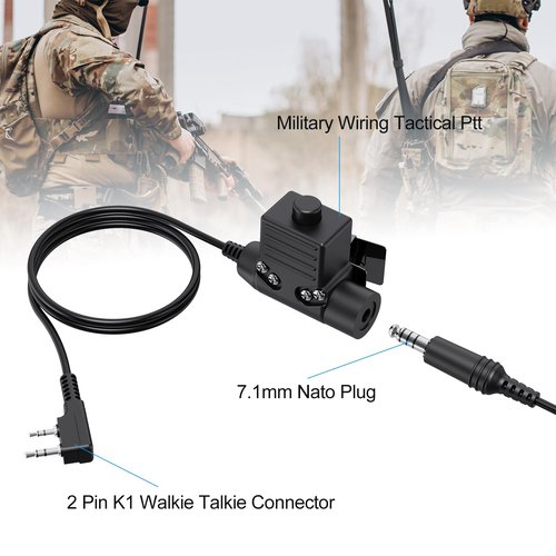 stdgove Tactical Walkie Talkie Headset Hunting Shooting Airsoft Earmuffs Ptt Boom Mic Microphone,Active Sound Pick-up,Noise Reduction Radio Headphone,for RT68 H-777 RA89 RA79 UV-5R 5RM AR152(Green)