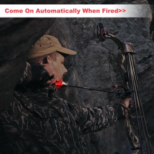 6PCS X Lighted Nocks for Arrows with .204 .233 .244 .246 Inside Diameter with H, S, GT Bushings LED Arrow Nocks, High-Visibility Lighted Knocks, Light Up Nocks with ON/Off Switch for Target Shooting