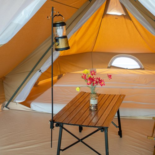 喜马拉雅 Camping Folding Lamp Pole, Lightweight Collapsible Aluminum Lantern Stand, Outdoor Portable Lamp Post Hanging Light Holder Stick for Picnic Hiking Fishing BBQ (Lantern Stand)