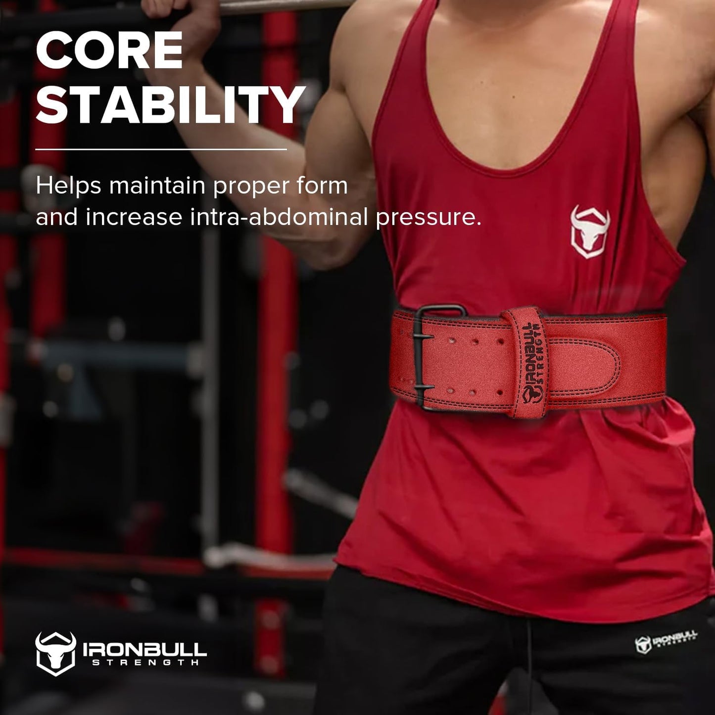 Powerlifting Belt - IPF Approved – Weight Lifting Belt 10mm - Prong Weightlifting Belt for Squats, Deadlift, and Bench Press – Lifting Belt Leather 4in for Men and Women – Back Brace for Gym, Workout, Strength Training, Strongmen & Power Lift