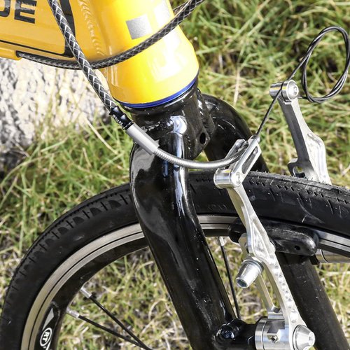 HOUSON Bicycle Brake Cable, V Brake Cable Guide, Stainless Steel, Black, Suitable for Mountain, Folding, Racing, BMX Bikes