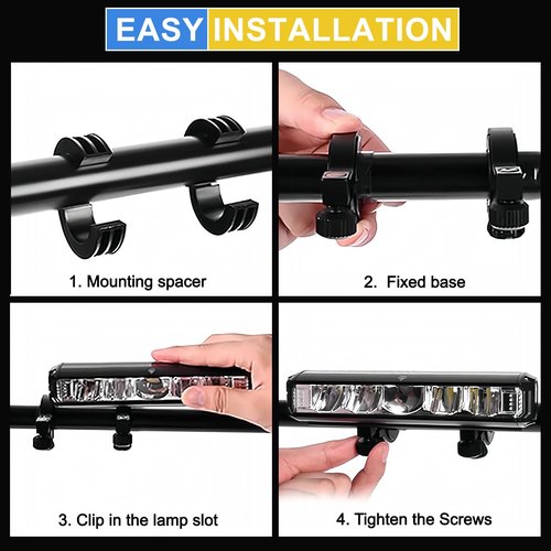 Bike Lights, 2600 Lumen Bicycle Light with 4 Modes, USB Rechargeable Bike Light, Waterproof Bike Headlight with Low Power Indicator, Wide Beam Bike Lights for Night Riding