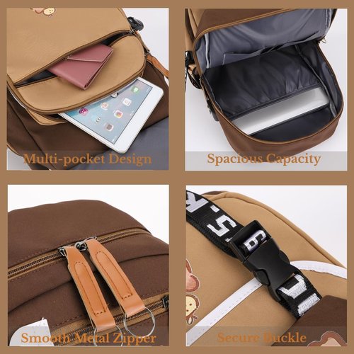 Lushandy Capybara Backpack, Cute Capibara Backpacks Kawaii Kapibara Stuff Large Cartoon Capybara Bag Ita Bag