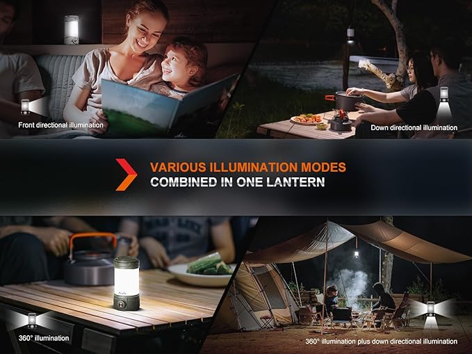 Fenix CL26R Pro 650 Lumen USB Rechargeable White/red Output Camping Lantern/Work Light, Rechargeable Battery with EdisonBright Charging Cable (Olive Darb)