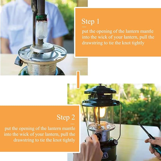 32 Pcs Propane Lantern Mantles, U Shape Mantles for Propane Lantern Gas Lamp Mantles Gas Lantern Mantles Gas Lantern Covers Mantles for Outdoor Camping Lantern