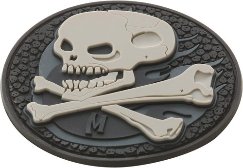 MAXPEDITION Skull Patch - Durable Tactical Gear Emblem for Bags & Apparel