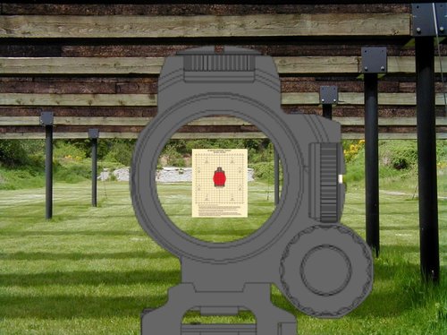 25 Yard Sight-in Targets for a 100-Yard Zero - USE RED DOT Optics