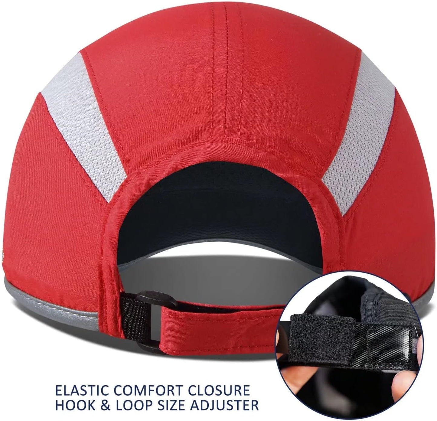 TITECOUGO Reflective Folding Hat Unstructured Breathable Design UPF 50+ Sun Protection Sport Running Cap
