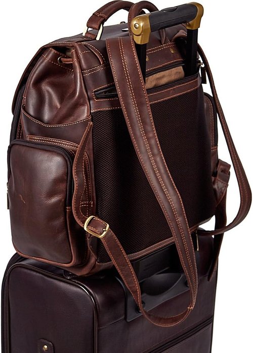 Claire Chase Legendary Jumbo Backpack, Dark Brown, One Size