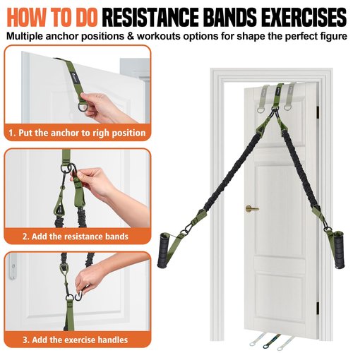 SERTT Pull Up Assistance Bands 300lbs, Adjustable Pull Up Bands with 4 Heavy Duty Resistance Bands for Pull Ups, All-in-one Exercise Bands for Pull Up Assist and Resistance Training