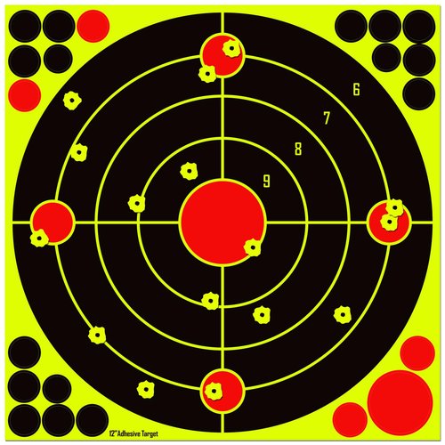 LikeLety 10 Pack 12x12 Inch Splatter Adhesive Targets Stickers for Outdoor Indoor Shooting Practice