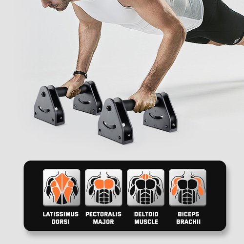 Leikefitness Push-up Stand + a pair of rope skipping. Pushup Bars Non-Slip Base Exercise Home Workout Equipment. Push Up Bar Non-Slip Base Pushup Handles Fitness Push Up Bars for Men & Women with One Pair Of Rope Skipping