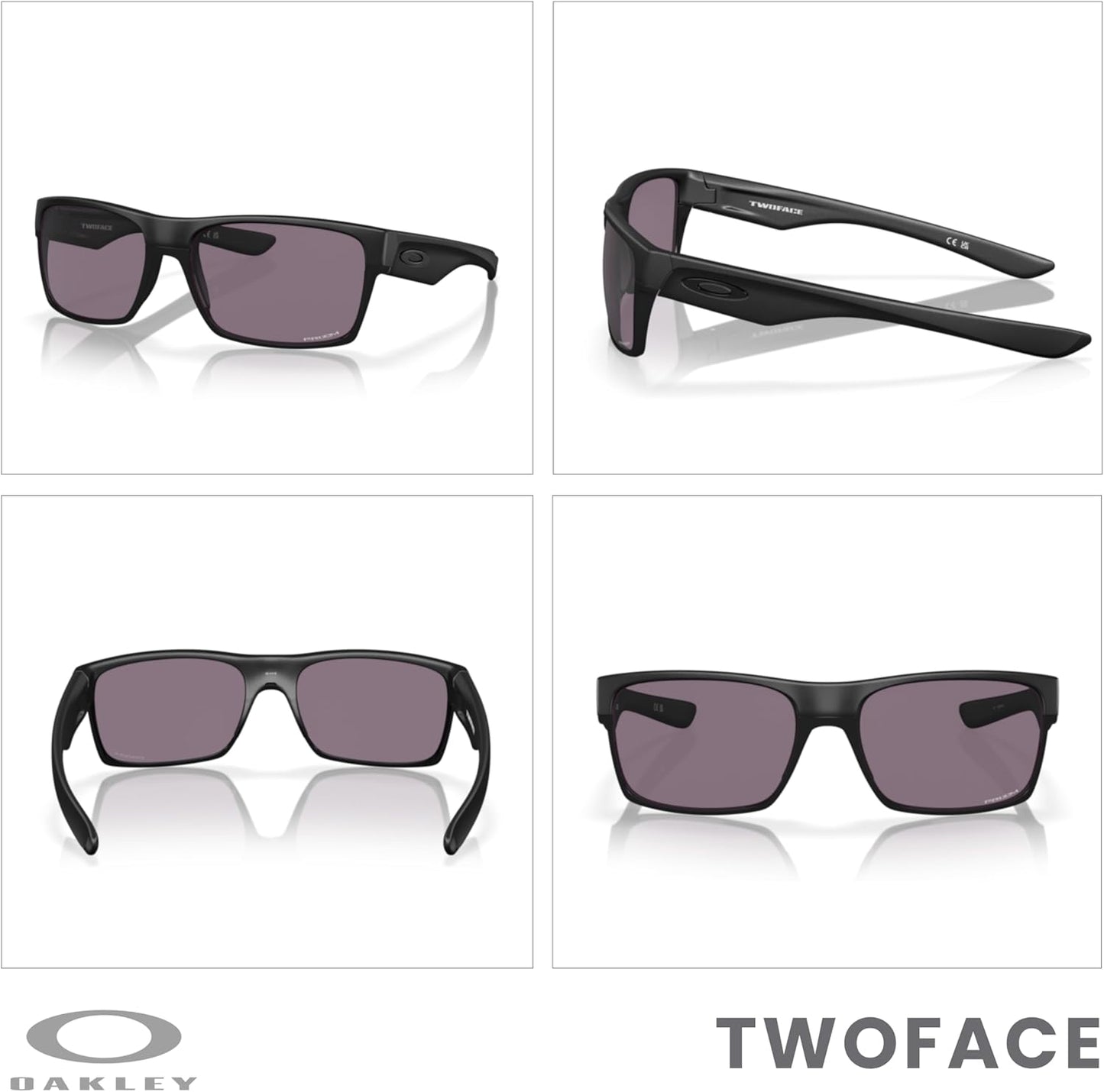 OAKLEY Twoface OO9189 Square Sunglasses For Men+ Bundle Accessory Leash Kit, Microfiber Pouch