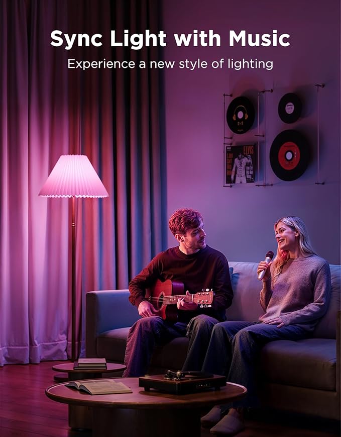 Govee BR30 Smart Light Bulbs, Works with Matter, Alexa and Google Assistant, LED Light Bulb, WiFi RGBWW Color Changing Flood Light Bulbs, Recessed Can Light Bulb, 2.4Ghz only, 850 Lumen, 4 Pack