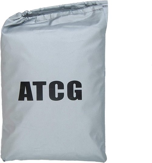 ATCG Bike Cover 190T Nylon Waterproof Bicycle Cover for 20" Bike, Kid's Bike Outdoor Storage with a Bag, S (Black)