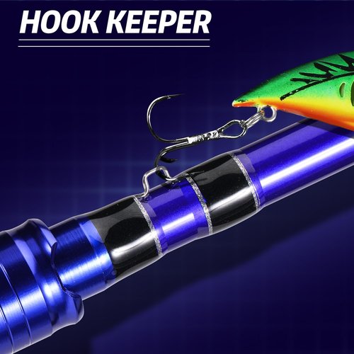 Sougayilang Inshore Saltwater Fishing Rods, 7-Foot Spinning Rods with EVA Handles, Stainless Steel Guides with Ceramic Rings, Fighting Butt