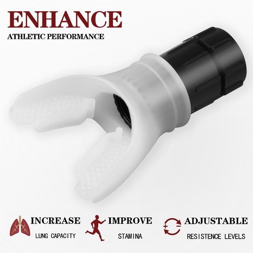 Vital Capacity Trainer Fitness Exercise Lung Muscle Training Device Adjustable Resistance Portable Exerciser Breathing Trainers