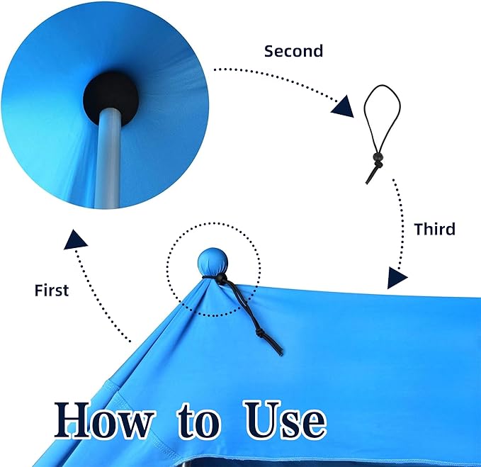 BOTINDO Tent Poles Replacement, Canopy Poles for Beach Accessories 6.5 Feet Beach Tent Canopy Extra Poles for Camping, Hiking, Backpacking, Parties (4)
