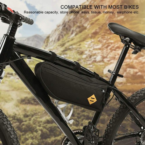 Bike Bag,Triangle Frame Bag,Frame Bag Large Cycling Triangle Pack Front Top Tube Bag Cycling Under Seat Pouch(M)