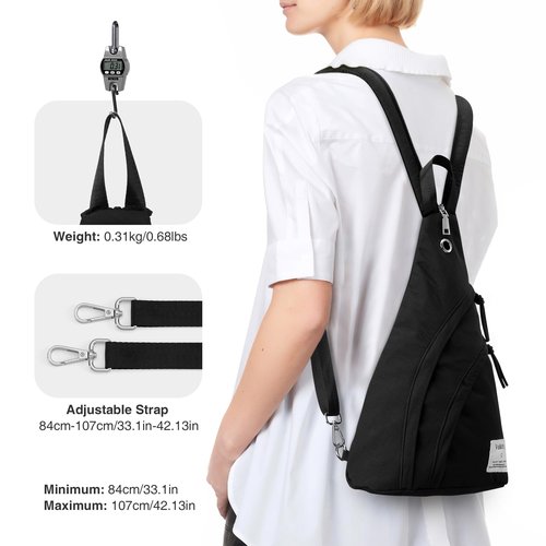 Vulkitty Sling Bag Crossbody Daypack for Men & Women Shoulder Bag for Hiking, Travelling, outdoors, Sports, Cycling, Casual