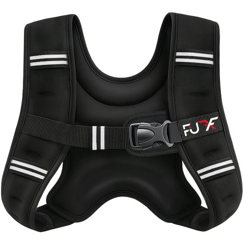 FUFF Weighted vest woman - 5lb Weights with Reflective Stripe, Weighted Vest for Men Women Strength Training Running Walking Jogging