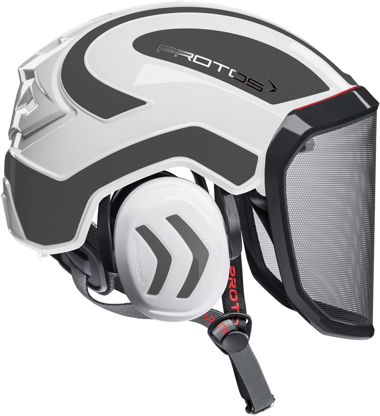 Pfanner Protos Integral Arborist Helmet - White & Grey