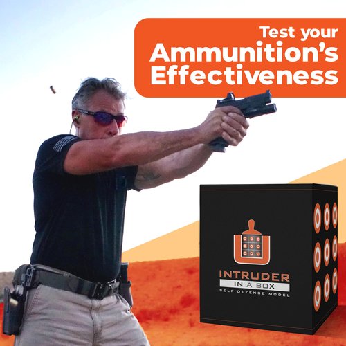 Intruder in a Box - Professional Ballistics Testing Box for Accurate and Efficient Ammunition, Bullets, and Firearms Testing - Ideal for Self Defense, Concealed Carry, and Weapons Testing