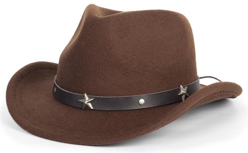 Eohak Kid Western Cowboy Hat Felt Cowgirl Fedora Hat with Buckle Belt for Boys Girls 4-8 Years