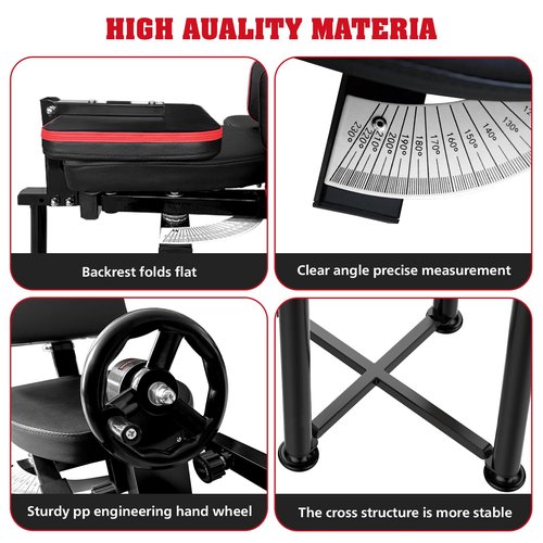 Leg - Stretcher - Machine, Split - Stretching Machine for Flexibility, 300lbs Hip Spreader for Beginner Tight HIPS, Heavy Duty Splits Training Equipment of Home Dancing Room Gym