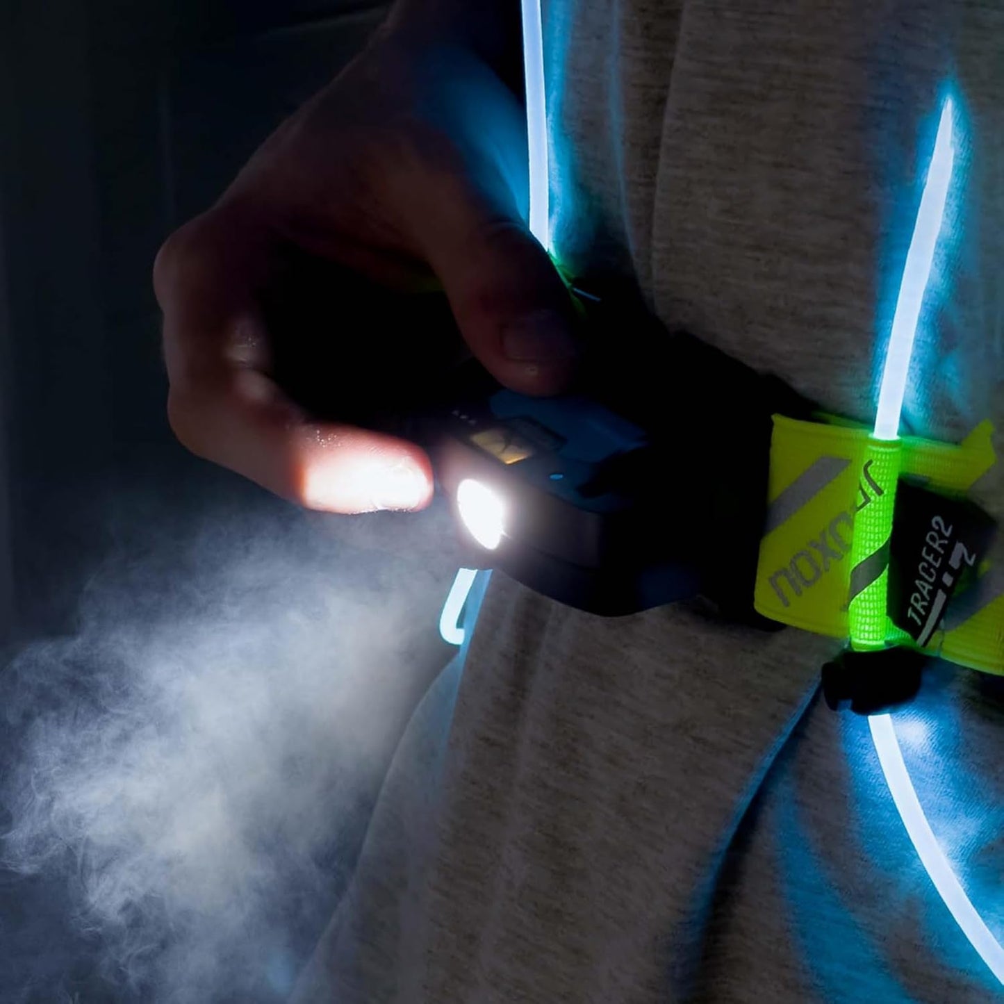 Tracer2 Reflective Running & Cycling Vest - Multicolor Illuminated, Rechargeable, Waterproof