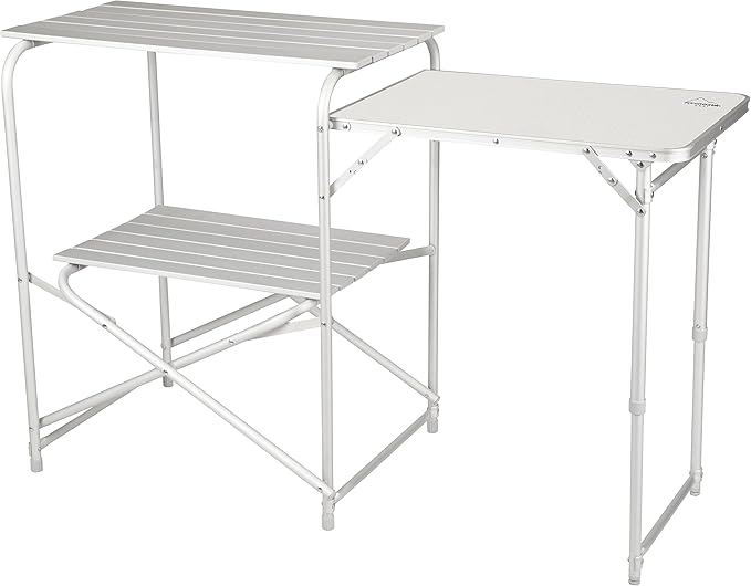 Camping Roll Top Kitchen Made from Weather-Resistant Aluminum (by Caddis Sports)