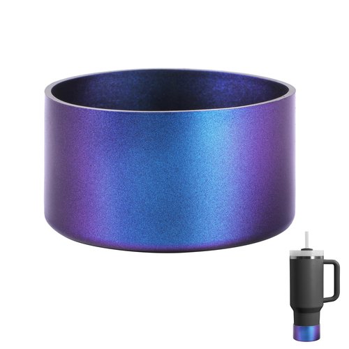 PEUTIER Chameleon Gradient Matte Luster Silicone Boot, Suitable for Stanley Tumblers 20-40oz and 12-24oz Water Bottle Bottom of 2.8-3in, Anti-Slip Glitter Bottom Protector Sleeve (1Pcs)
