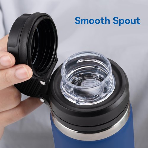 Prurex Replacement Lid With Tea Strainer for Hydro Flask 12 16 20 32 40 64 oz Wide Mouth,Water Bottle Accessories for 2.28" Wide Mouth Sport Bottles（Rose）