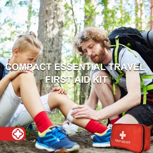 ANDKOK First Aid Kit 184Pcs, Mini First Aid Kit, First Aid Kit Travel for Home, First Aid Kit for Car Basic Outdoor Essentials Survival Kit First Aid Kit for Boat, Car, Office (Small 184Pcs)