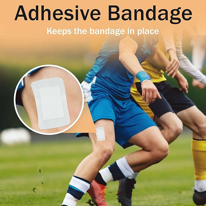 Bordered Gauze Island Dressing 6x6-25 Large Adhesive Bandages for Wound Protection - Good for Hospitals, Medical Facilities, First Aid Kits, and More
