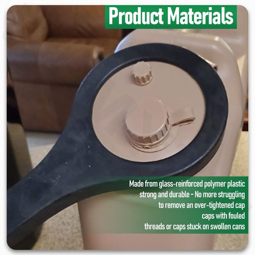 WHMYZHL Water Cap Wrench for Scepter LCI & Skilcraft Military Water Cans MWC 20L / 5Gal and 10L / 2.5Gal - Handle Has Built In Vent and Spout