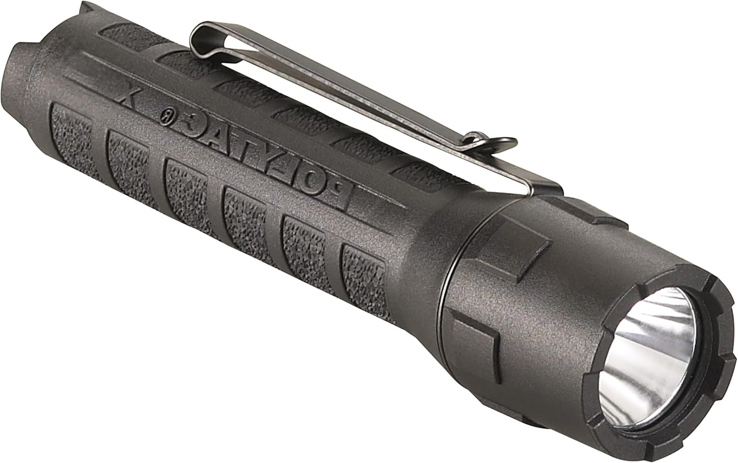 Streamlight 88610 PolyTac X USB 600-Lumen Multi-Fuel Professional Tactical Flashlight, Clear Retail Packaging, Black