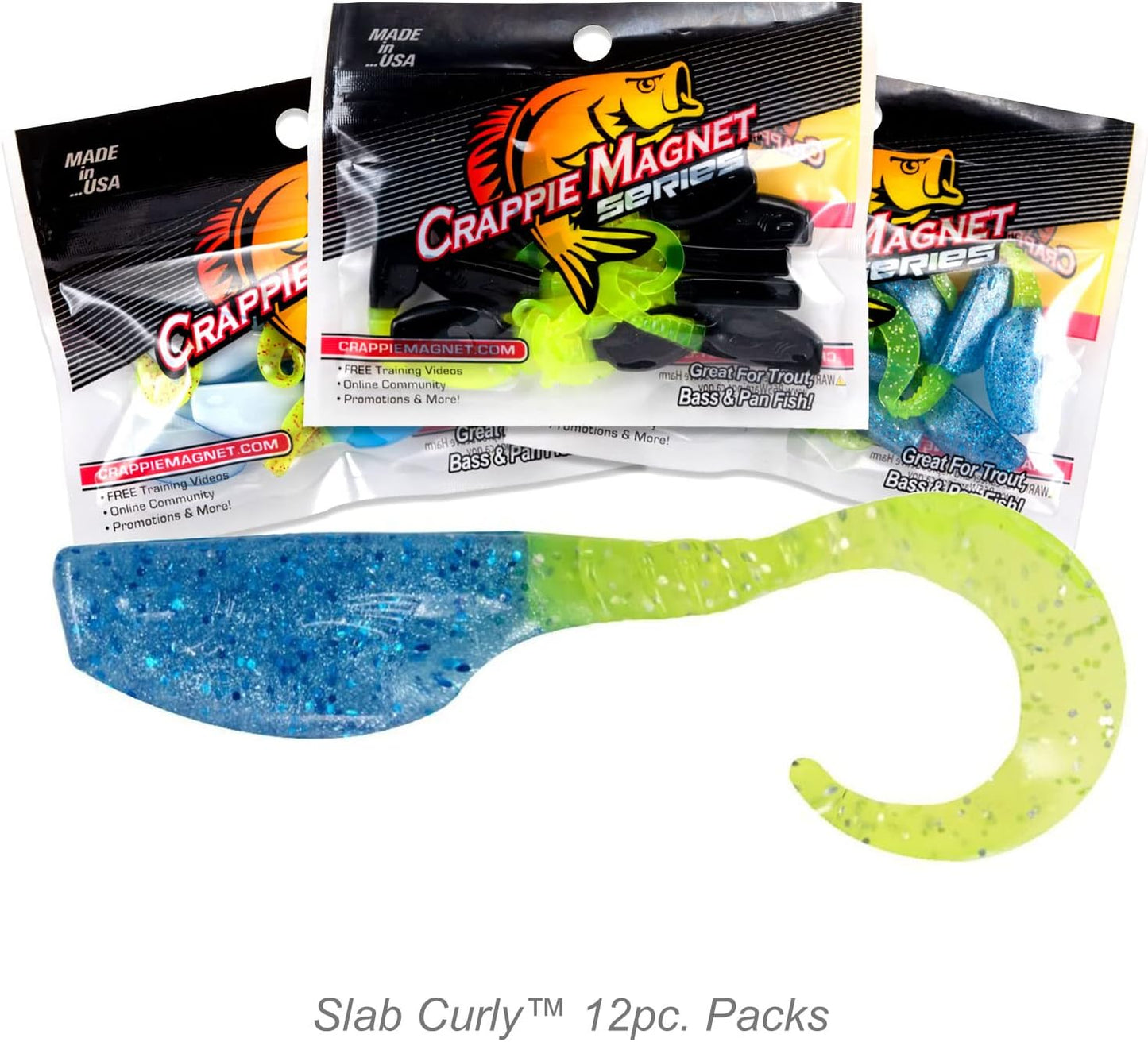 Slab Curly 12-Piece Curly Tail Jig Pack